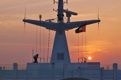 Sonnenuntergang Orient Kreuzfahrt (Alexander Mirschel)  Copyright 
Infos zur Lizenz unter 'Bildquellennachweis'